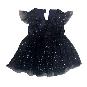 Navy Formal Lace Baby Girl Dress 3 Months